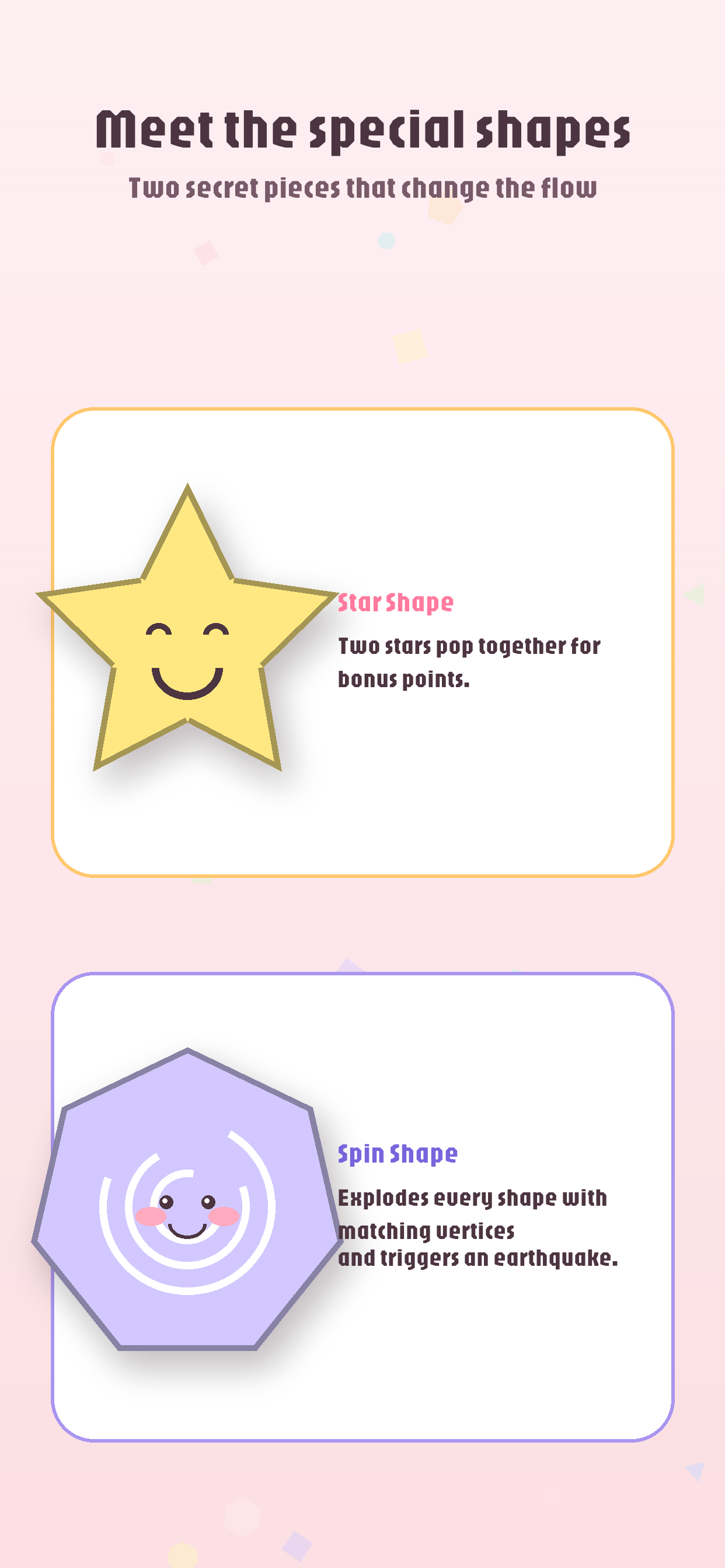 Special shapes